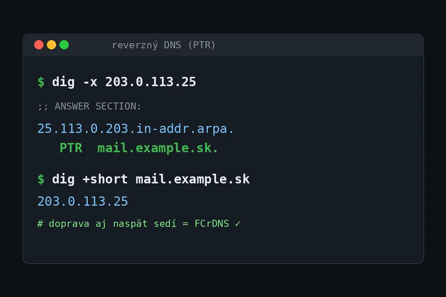 Čo je PTR záznam a prečo bez neho skončí váš e-mail v spame?